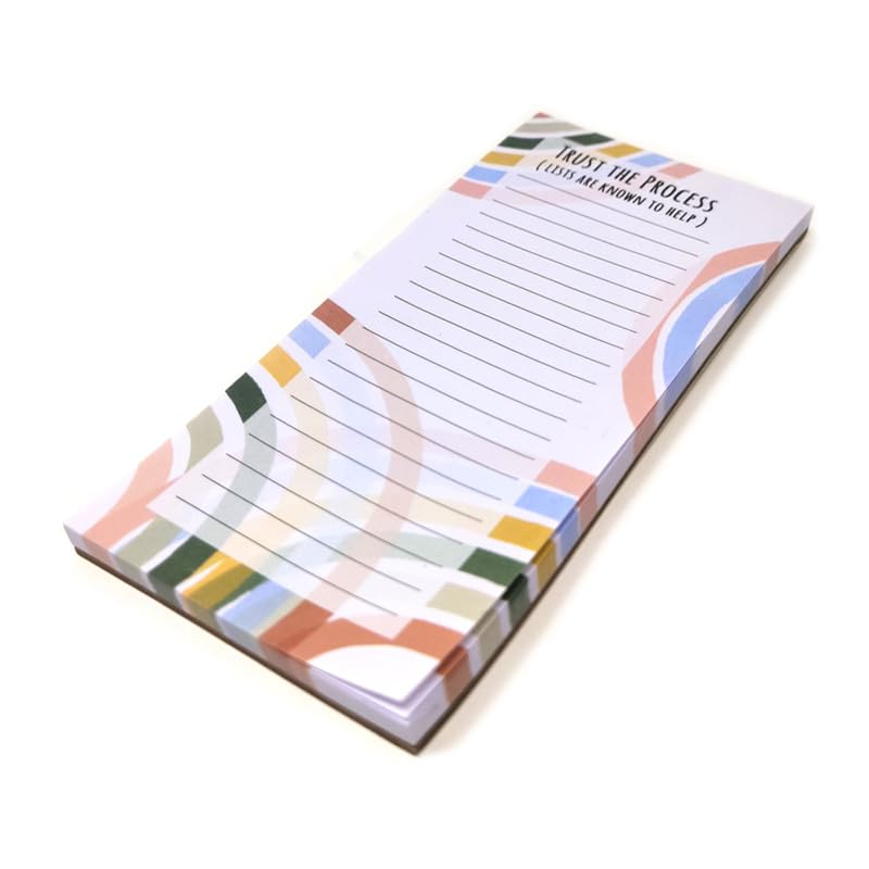 NUOVI Trust The Process Magnetic Memo Pad | 60 Tear off Sheet & Magnet Back | Ideal Memo Pad for Fridge, Locker & File Cabinet - Image 2