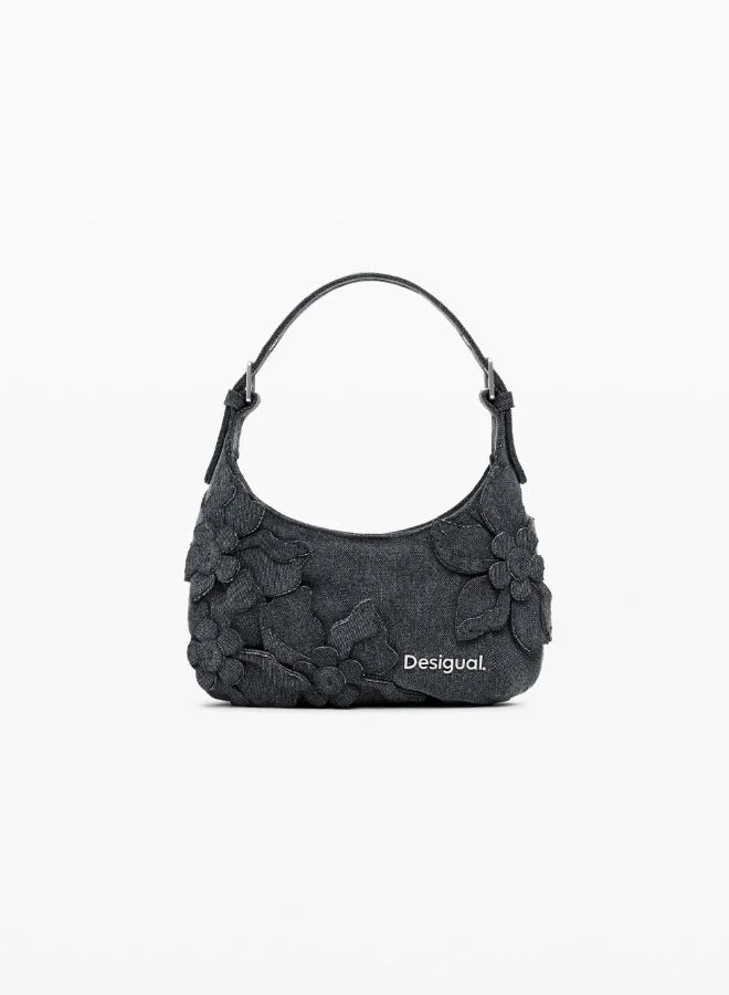 DESIGUAL SMALL FLORAL APPLIQUÉ BAG