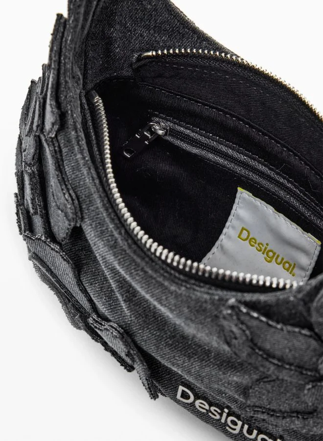 DESIGUAL Small Floral Appliqué Bag