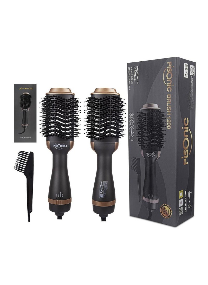 PISONIC - Pisonic Hot Air Ionic Styling Drying Brush1200Watt - Image 1