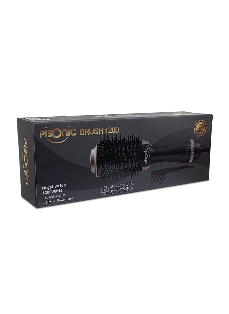PISONIC - Pisonic Hot Air Ionic Styling Drying Brush1200Watt - Image 1