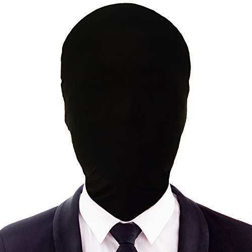 HOMELEX 2 Pieces Full Face Mask, 2nd Skin Masks,Halloween Spandex Hood for Unisex Cloth-Black - Image 2