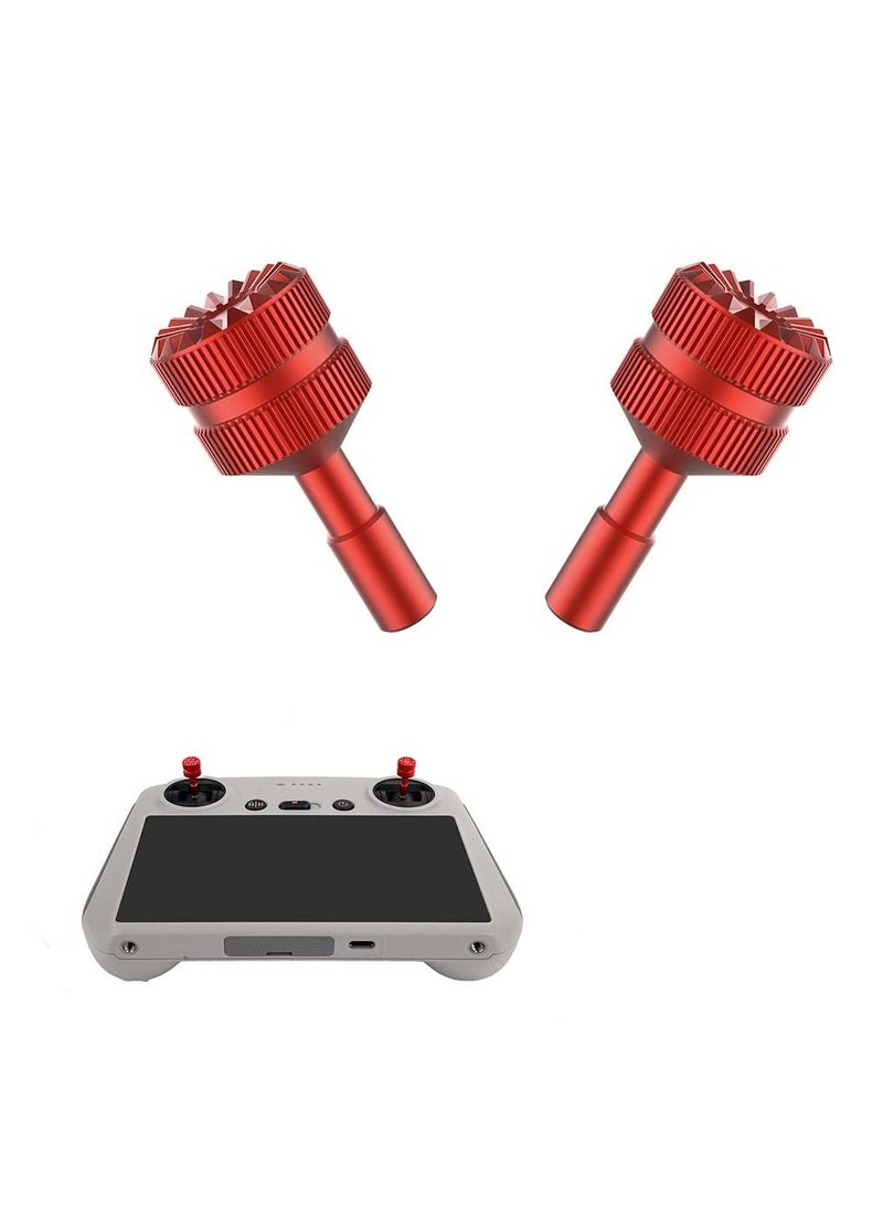Remote Control Metal Joystick for DJI Mini 3 Pro for DJI RC Controller Rockers Control Replacement Thumb (Red)  - Image 1