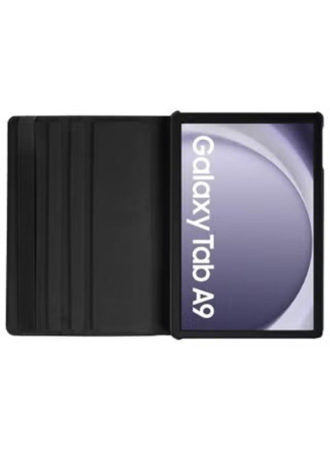 Case for Samsung Galaxy Tab A9 Case 8.7 inch 2023 (SM-X110/X115/X117) 360° Rotating Book Cover Protective Case with Auto Wake/Sleep for Galaxy Tab A9 (Black) - Image 3