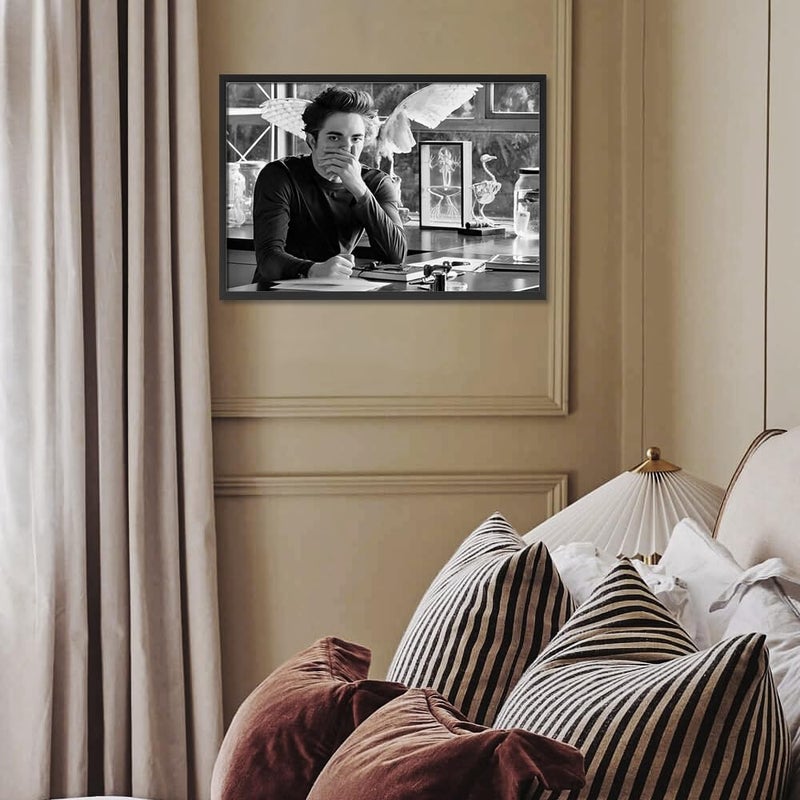 Quarut Funny Bathroom Movie Poster - Retro Black & White Canvas Print - Perfect for Bathroom Decor - Image 2