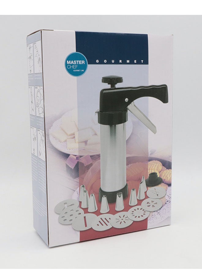 NIBEMINENT 19-Piece Biscuit Maker Set Silver/Black  - Image 4