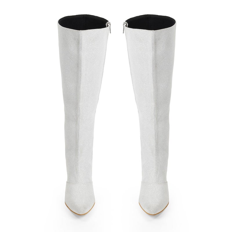 ZORIWORLD SNOWFLAKE Boots 3" Block Heel, Vegan Winter Luxe - Image 4