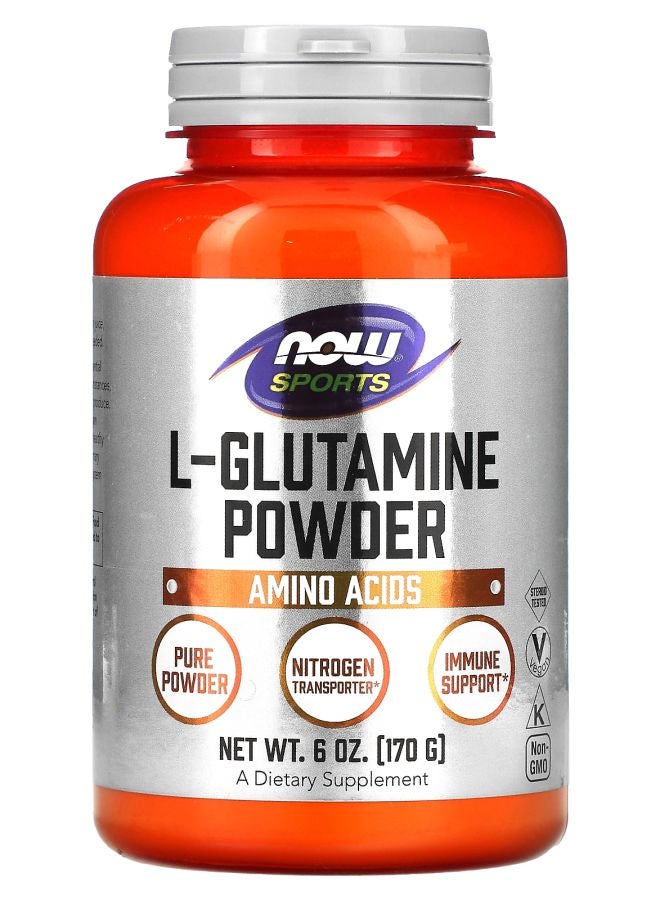 now مسحوق ل-جلوتامين الرياضي 6 أونصات (170 جرام)