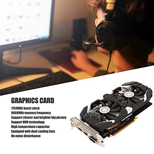 Zopsc بطاقة الرسوميات المكتبية Zopsc GTX 1060 GDDR5 ثنائية المروحة - 4K HDR، 8008MHz لـ GTX 1060 6GB، 5GB، 3GB - Image 4