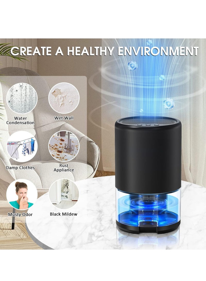 KASTWAVE Dehumidifiers for Home, 35 OZ Water Tank, Quiet Portable Small Dehumidifiers, Dehumidifiers for Bathroom, with Auto-off, Sleep Mode, 7 Colorful Night Light, for Basement, Bathroom, RV, Closet, Bedroom - Image 5