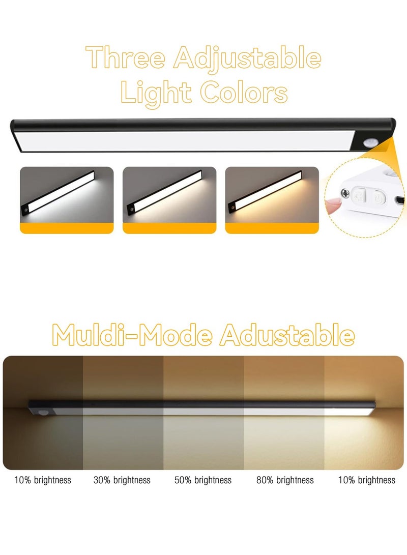 LEOKOR أضواء الجدار LED مستشعر الحركة ضوء داخلي لاسلكي USB أضواء خزانة قابلة للشحن 30 سم - Image 3