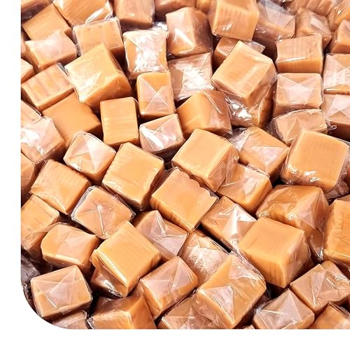 CRAZYOUTLET Caramel Cubes Candy  2 Pound Bulk Pack About 150 Count  Individually Wrapped - Image 1