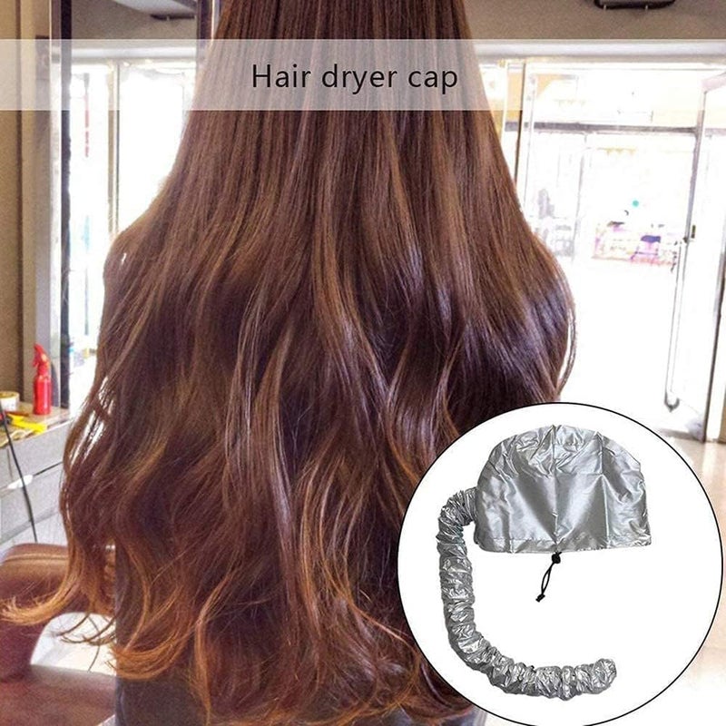 Hair Dryer,Portable Soft Hair Drying Cap Bonnet Hood Hat,Womens Blow Dryer,Fast Drying Time and Low Noise,Home Hairdressing Salon Supply Adjustable Accessory,Silver - Image 3