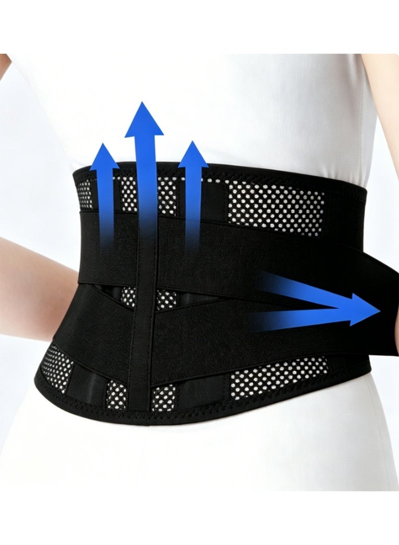 Arabest Back Brace for Lower Back Pain Relief with 11 Metal Plates Supports, Adjustable Back Support Belt for Weight lifting, Sports, Gym, Work, Back Pain Relief,Scoliosis - Large - Image 1