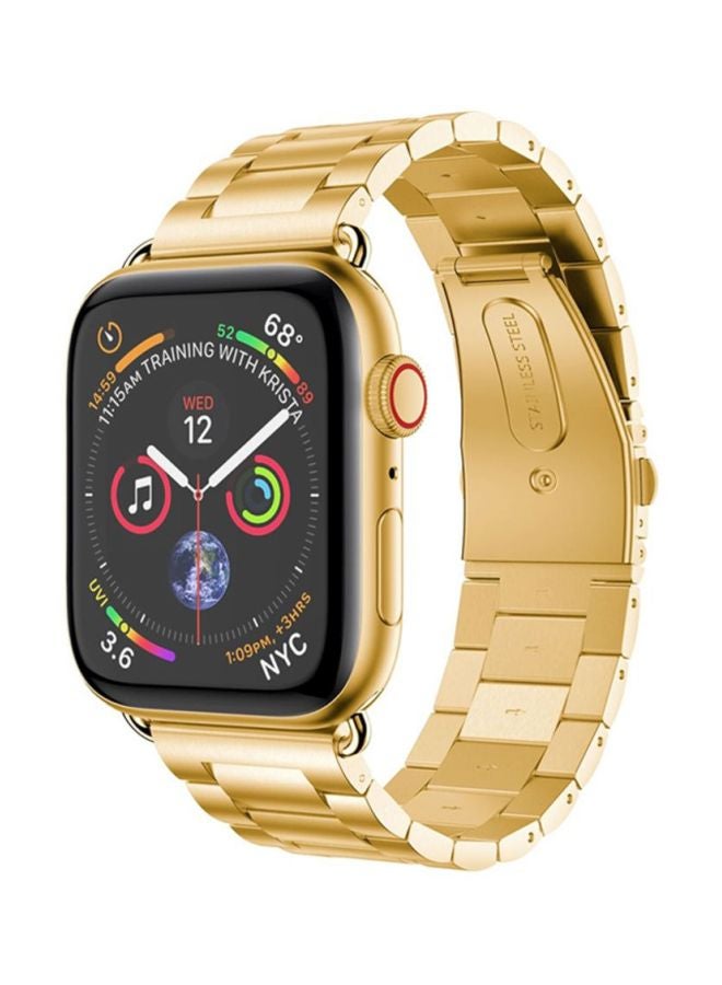 Voberry Adjustable Replacement Wrist Strap For Apple Watch Series 4 40mm Gold - Image 3