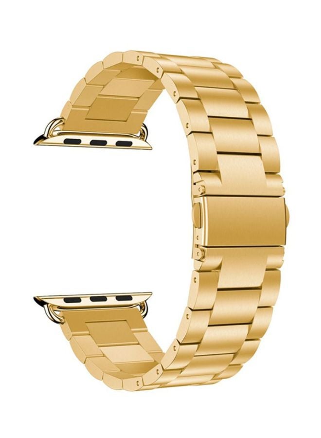 Voberry Adjustable Replacement Wrist Strap For Apple Watch Series 4 40mm Gold - Image 1