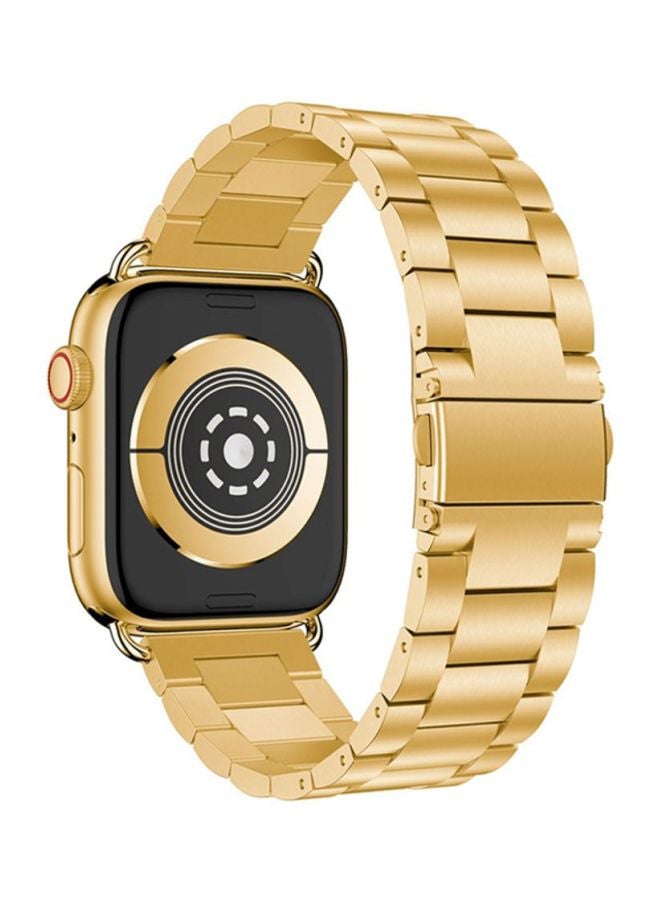 Voberry Adjustable Replacement Wrist Strap For Apple Watch Series 4 40mm Gold - Image 2