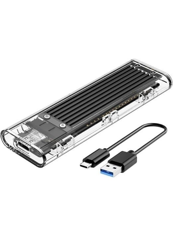USB 3.1 M.2 SATA SSD Enclosure Adapter for B-Key and B+M Key NGFF Drives, 5Gbps Data Transfer External Storage Case - Image 1