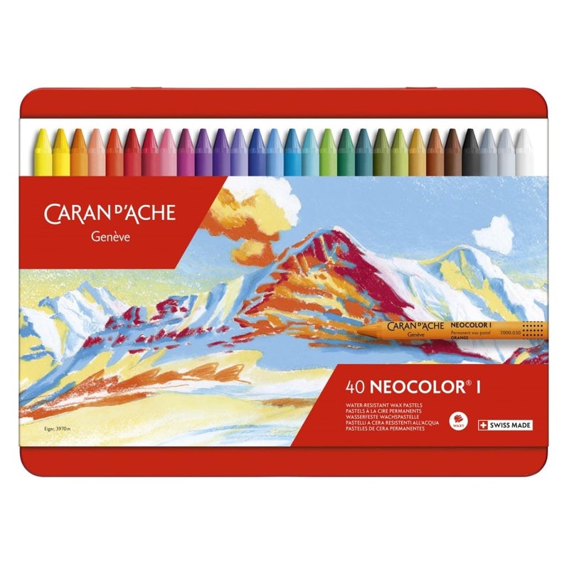 Caran d'Ache Caran dAche Neocolor Pastels (40 Colors) - Image 1