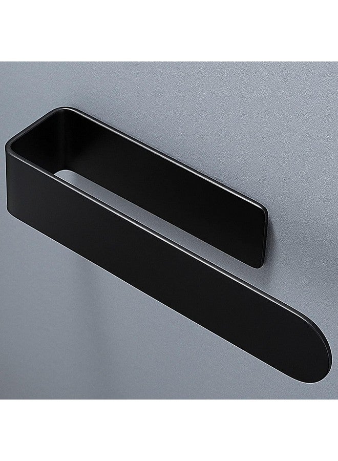 Taozun Taozun Hand Towel Bar Bathroom Towel Holder Black Single Towel Rack Self Adhesive Towel Ring Stainless Steel Towel Rail for Bathroom Kitchen, 2 Packs  - Image 4