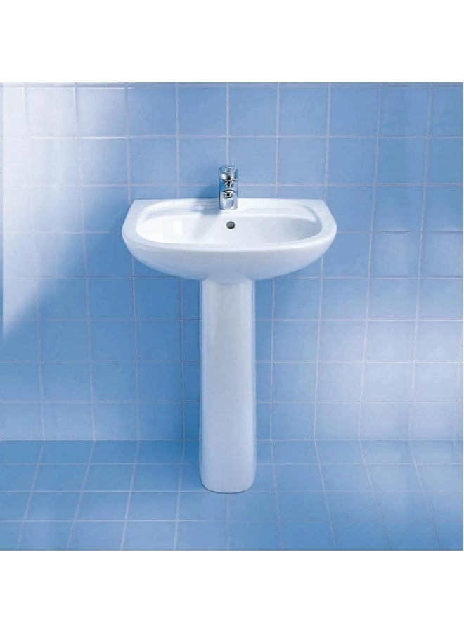 ديورافيت حوض ديورابلس بالفايظ ، بفتحة للخلاط 600*495 مللى ، سيراميك أبيض - Image 2