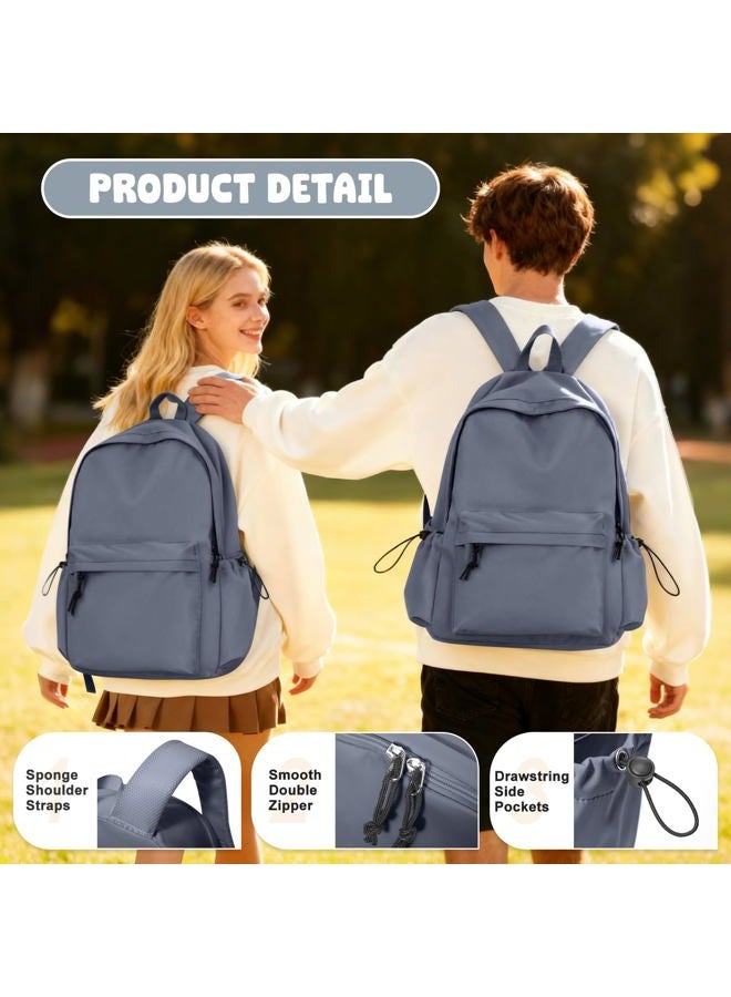 VECAVE School Backpack BluePurple Waterproof Bookbag Casual Lightweight Travel Rucksack Daypack Backpacks for Men Women College High School Bags backpack for Boys Girls Teens …, A7-bluepurple, Large, - Image 4