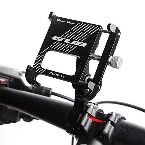 GUB PLUS11 Bicycle & Motorcycle Phone Mount, Aluminum Alloy Bike Phone Holder with 360° Rotation Adjustable for iPhone X XR Xs 7s 8 Plus, for Samsung S7/S6/Note5/4 GPS Mount 4.2 to 7.2 Inch - Image 1