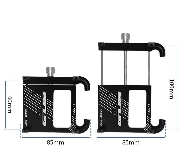 GUB PLUS11 Bicycle & Motorcycle Phone Mount, Aluminum Alloy Bike Phone Holder with 360° Rotation Adjustable for iPhone X XR Xs 7s 8 Plus, for Samsung S7/S6/Note5/4 GPS Mount 4.2 to 7.2 Inch - Image 4