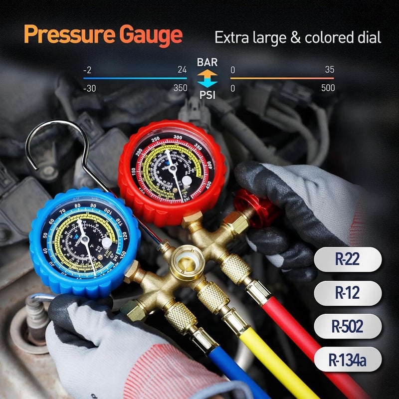 Wisscool HVAC Manifold Gauge Set - Image 3