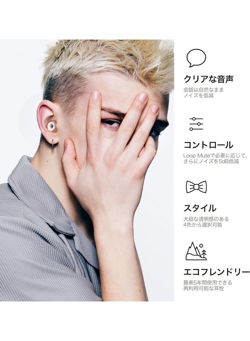 Loop Engage Plus Earplugs – Low-level Noise Reduction with Clear Speech – for Conversation, Social Gatherings, Noise Sensitivity and Parenting – 8 Ear Tips + Extra Accessories – SNR 16 dB - Clear - Image 4