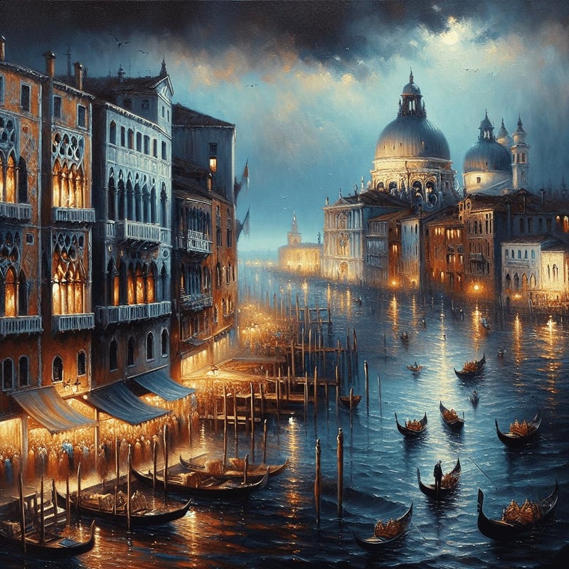 Newsight Paint by Numbers for Adults Kids Beginners Venice Night 16 Wx20 L - Image 3