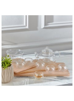 Sip Savor 8-Piece Glass Tea Set 21x9x13.5 cm