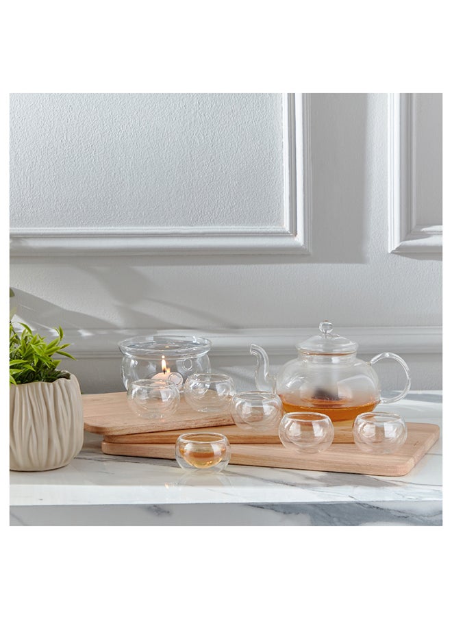 Home Box - Sip Savor 8-Piece Glass Tea Set 21x9x13.5 cm - Image 1