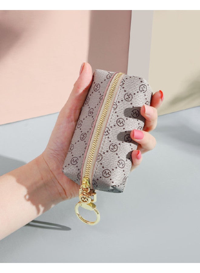 Golf Fashion Printed Key Pouch Women Lightweight And Easy To Carry Wallet Coin Purse Retro Color-block Key Holder Small Bag Women's Bag - Image 1