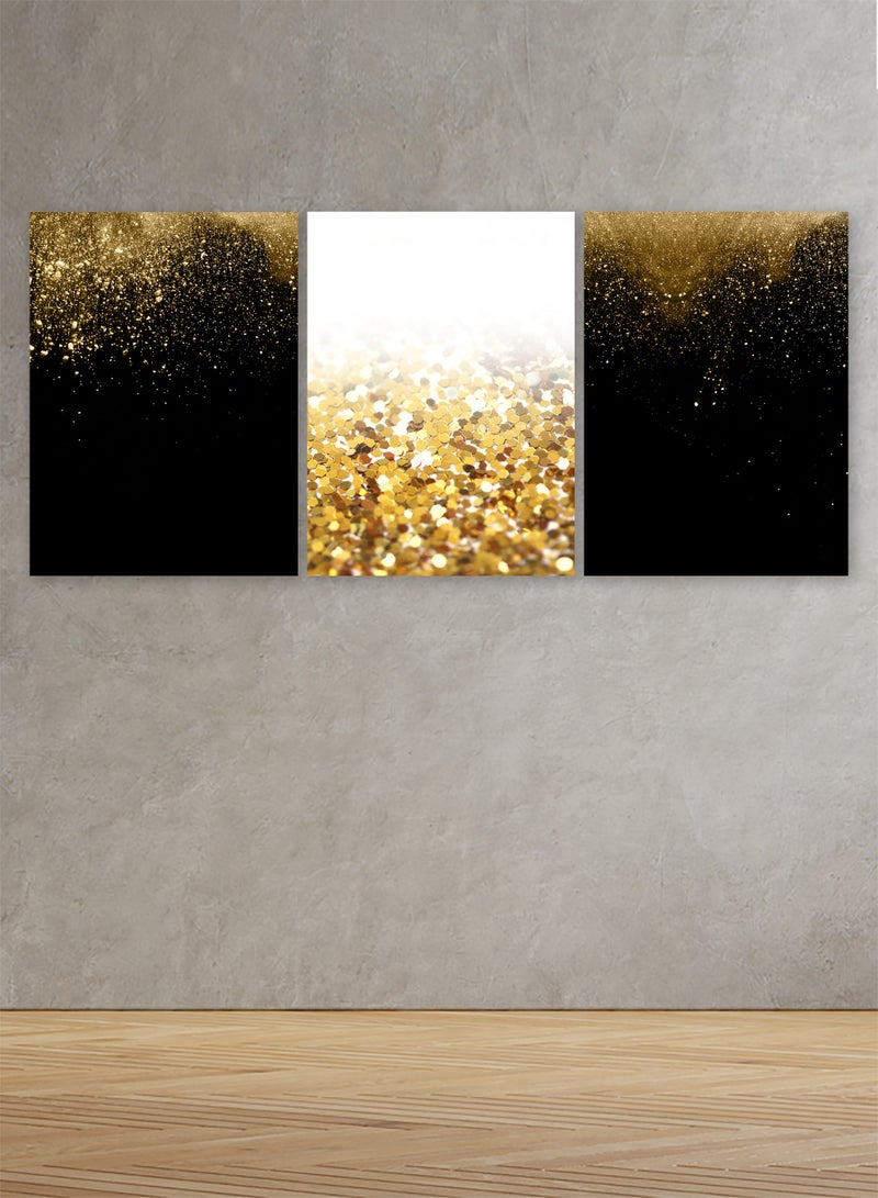 Marktna Set Of 3 Framed Canvas Wall Arts Stretched Over Wooden Frame with an Abstract Design - Image 1