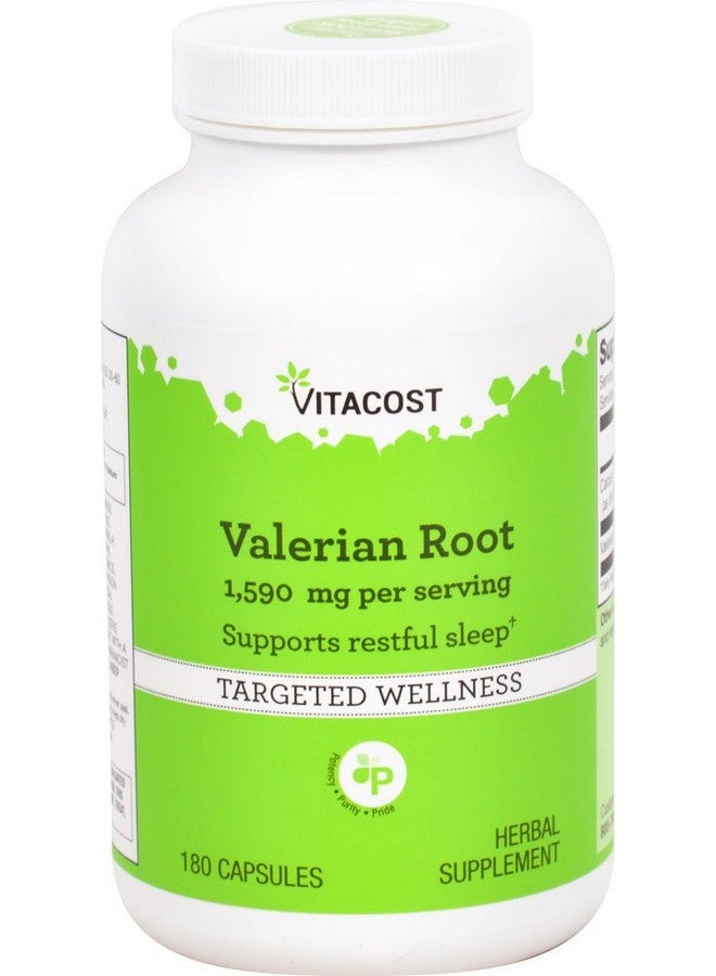 Vitacost Brand Vitacost Valerian Root -- 1590 mg per serving - 180 Capsules - Image 1