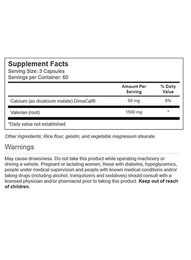 Vitacost Brand Vitacost Valerian Root -- 1590 mg per serving - 180 Capsules - Image 2