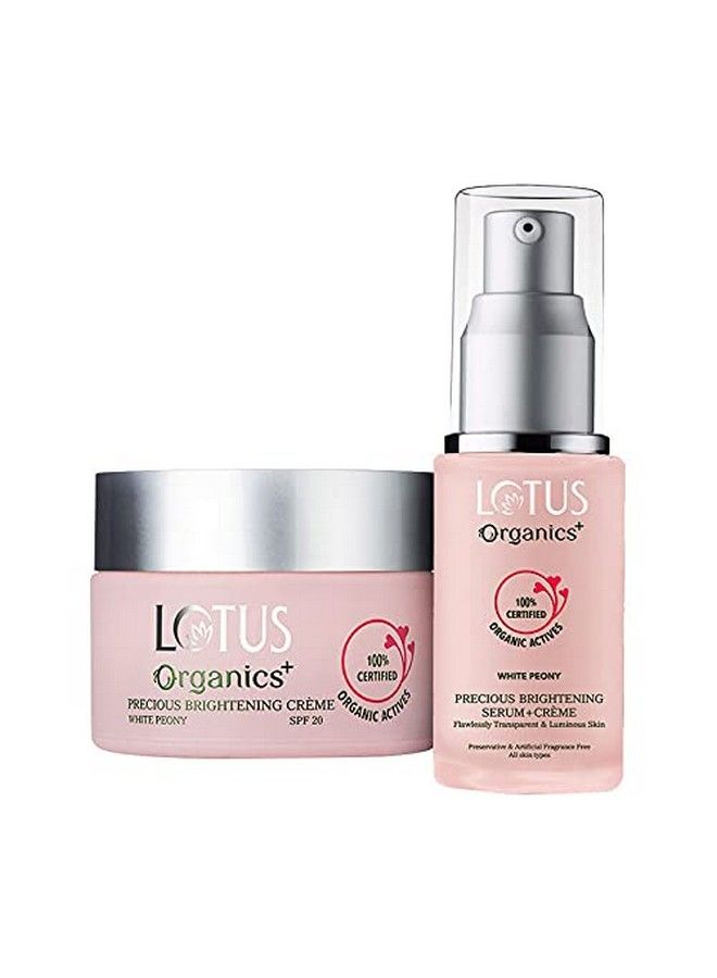 Lotus Organics+ Precious Brightening Day Cream & Serum Combo ; 2 Product Combo  - Image 1