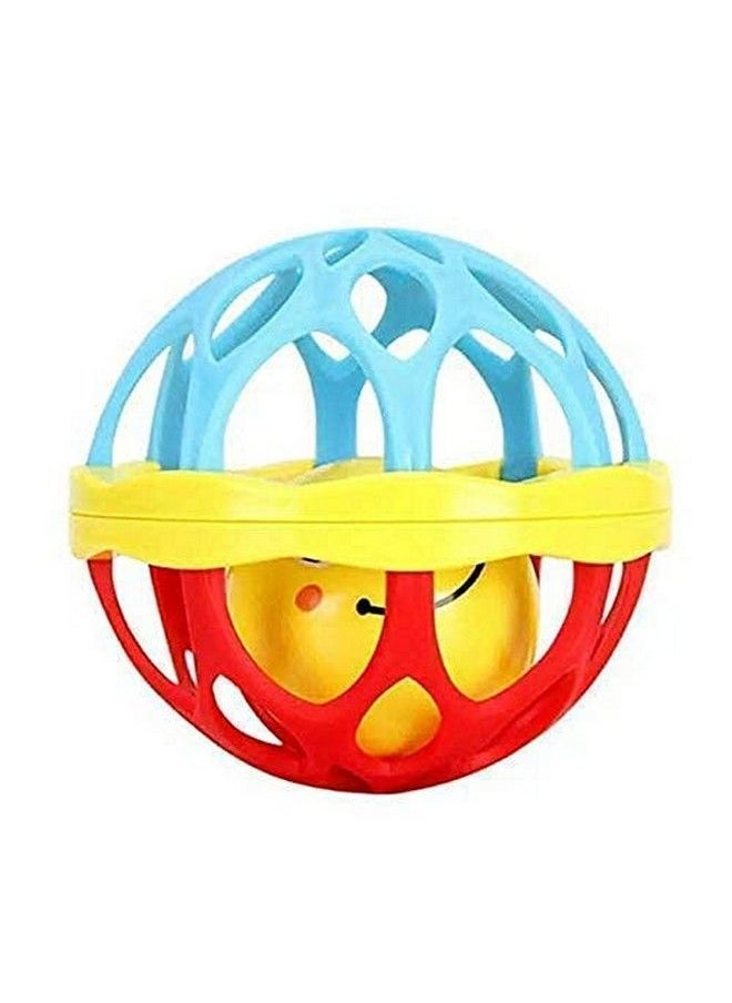 HS Enterprise - Soft Plastic Rubber Body Rolling Hand Bell Ball Baby Rattles Toy For Kids Rattle Baby Rattles & Plush Rings Little New Born Baby Toy Kids (Multicolor Available) - Image 1