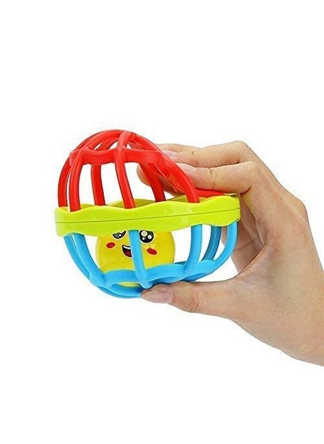 HS Enterprise - Soft Plastic Rubber Body Rolling Hand Bell Ball Baby Rattles Toy For Kids Rattle Baby Rattles & Plush Rings Little New Born Baby Toy Kids (Multicolor Available) - Image 1
