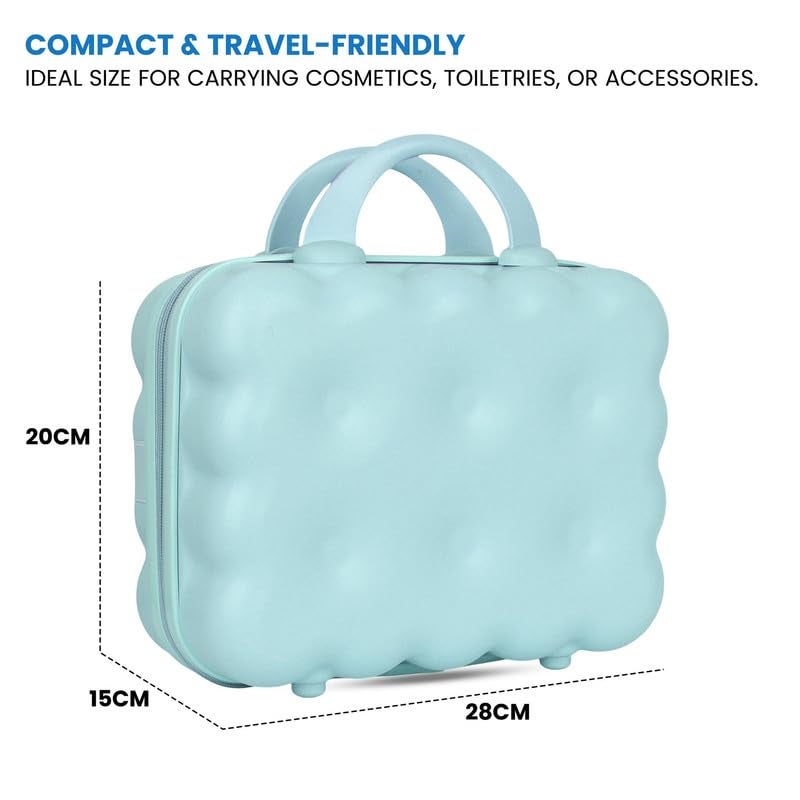 Polo Class Vanity case/Makeup Box | Lightweight and Durable| Waterproof case -Sky Blue - Image 5