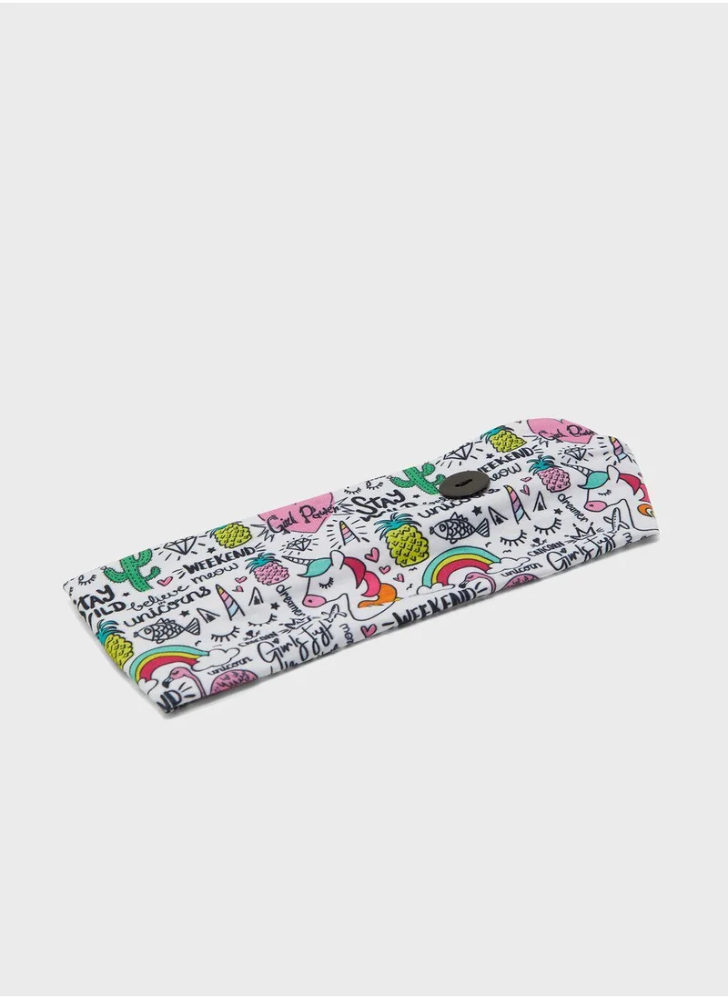 Claires Kids Unicorn Doodle Print Headband