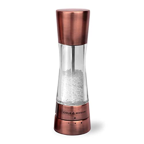 COLE & MASON Derwent Salt Grinder - Copper Mill Includes Gourmet Precision Mechanism and Premium Sea Salt - Image 1