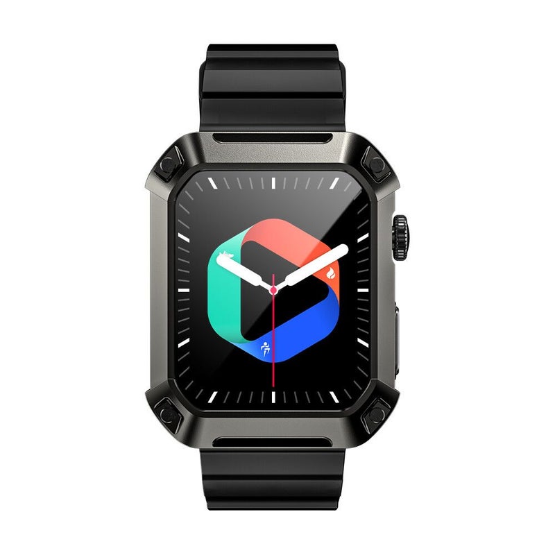 Lokmat Ocean 2 PRO Outdoor Sports Smartwatch, 1.85 Inch, Bluetooth, Call Reminder, Heart Rate Tracking, iOS Android, Black - Image 4