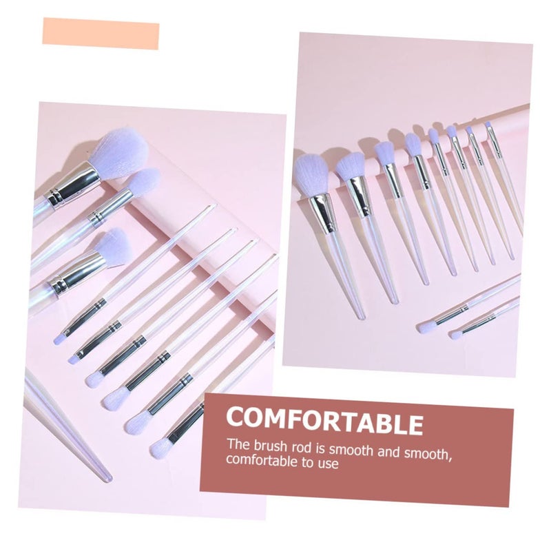 10Pcs Makeup Brush for Women Soft Loose Powder and Eyeshadow Brushes Versatile Makeup Supplies for Daily Use and Travel - Image 4
