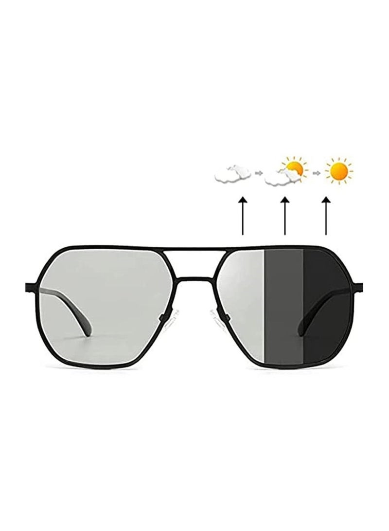 Y&D Sunglasses, Photochromic Sunglasses for Men Women, Polarized UV Protection Aviator Glasses Driving, Fishing and Running Glasses(Includes Protective Box)  - Image 1