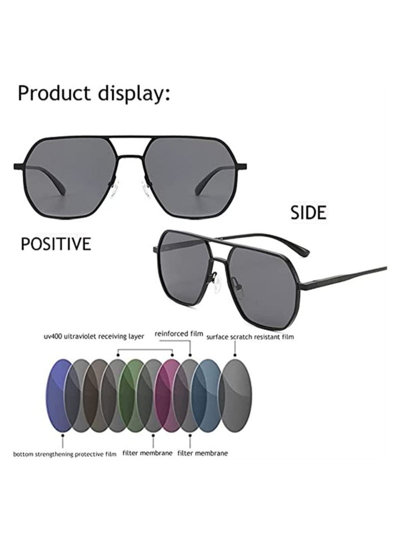 Y&D Sunglasses, Photochromic Sunglasses for Men Women, Polarized UV Protection Aviator Glasses Driving, Fishing and Running Glasses(Includes Protective Box)  - Image 2