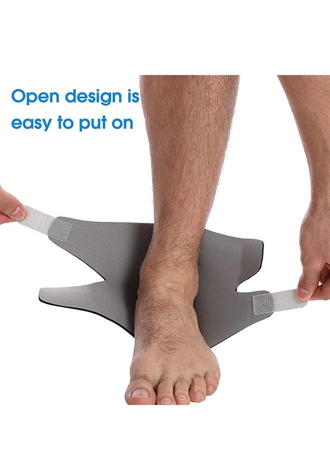SHIWEI Ankle Brace Supports, Open Design Adjustable Ankle Brace for Sprained Ankle, Stabilize Ligaments Prevent Re-Injury for Men & Women, Eases Swelling and Sprained Ankle Grey L  - Image 3
