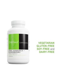 Davinci Labs Zinc Lozenge + Elderberry - Zinc Supplement to Support The Immune System, Healthy Lungs and Throat Tissues* - with Vitamin D3, Zinc, Elderberry and More - Lemon Flavor - 60 Lozenges  - Image 4