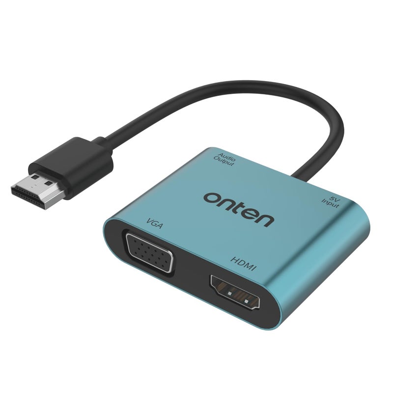 For Onten HDMI to HDMI and VGA Adapter with Audio - Image 1